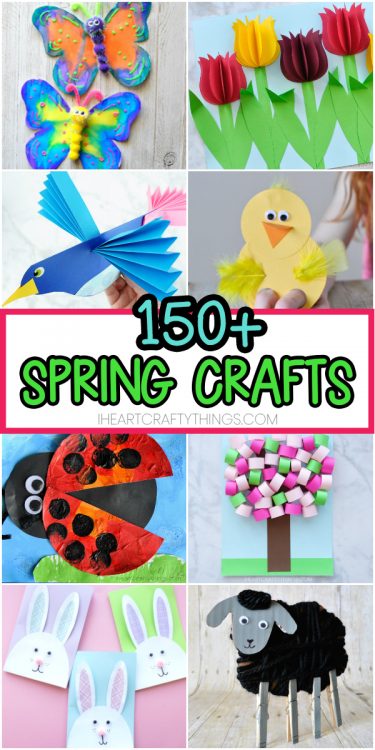 Easy Spring Crafts for Kids -150+ Art and Craft Project Ideas for all ages