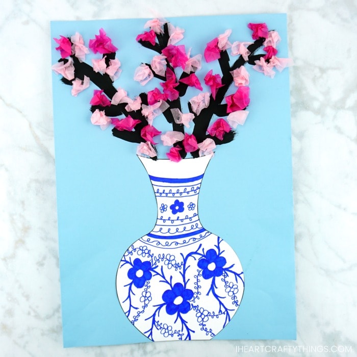 japanese cherry blossom art for kids