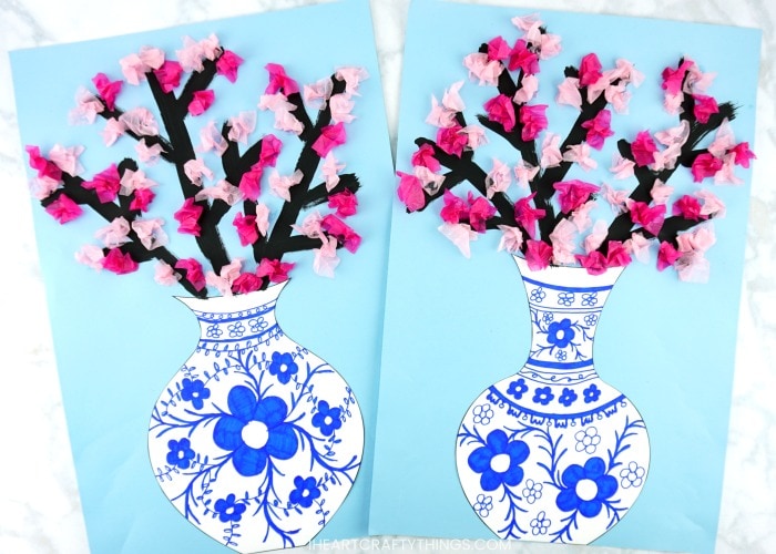 japanese cherry blossom art for kids