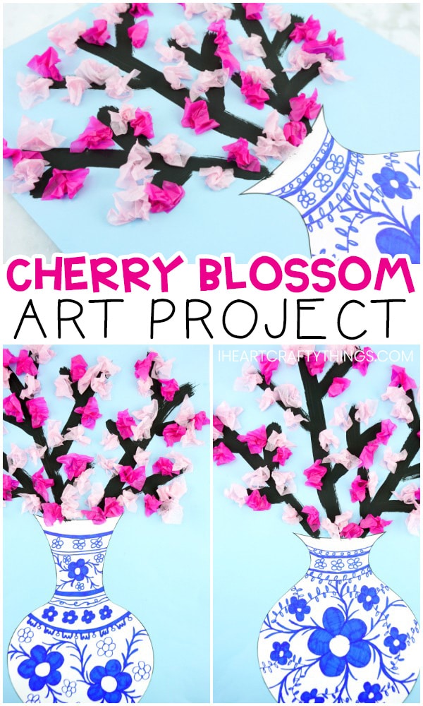 cherry blossom art project PIN 1