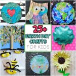 25+ Earth Day Crafts for Kids -Easy craft ideas for kids of all ages using recycled materials like newspaper, cardboard and magazines for Earth Day.