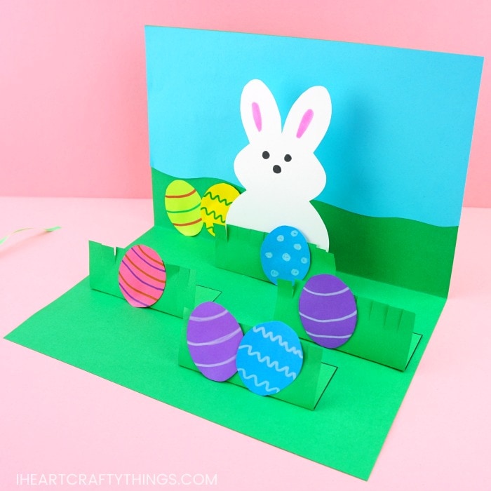 how to make easter bunny pop up cards