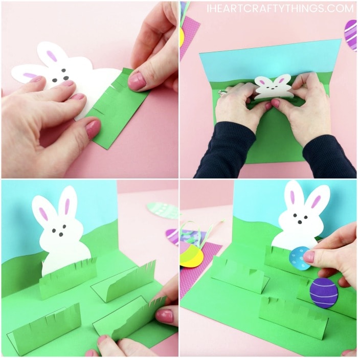 Easy Pop Up Easter Card - Paper Easter Egg & Bunny Craft - Simple Easter  Craft