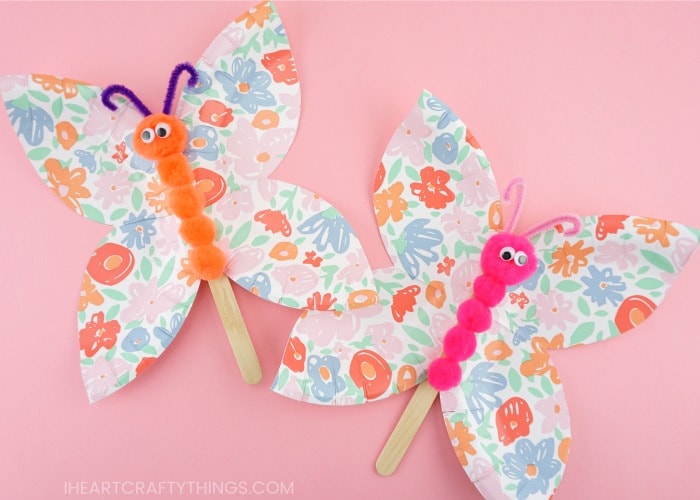 Paper Plate Butterfly Kids Craft - Design Improvised