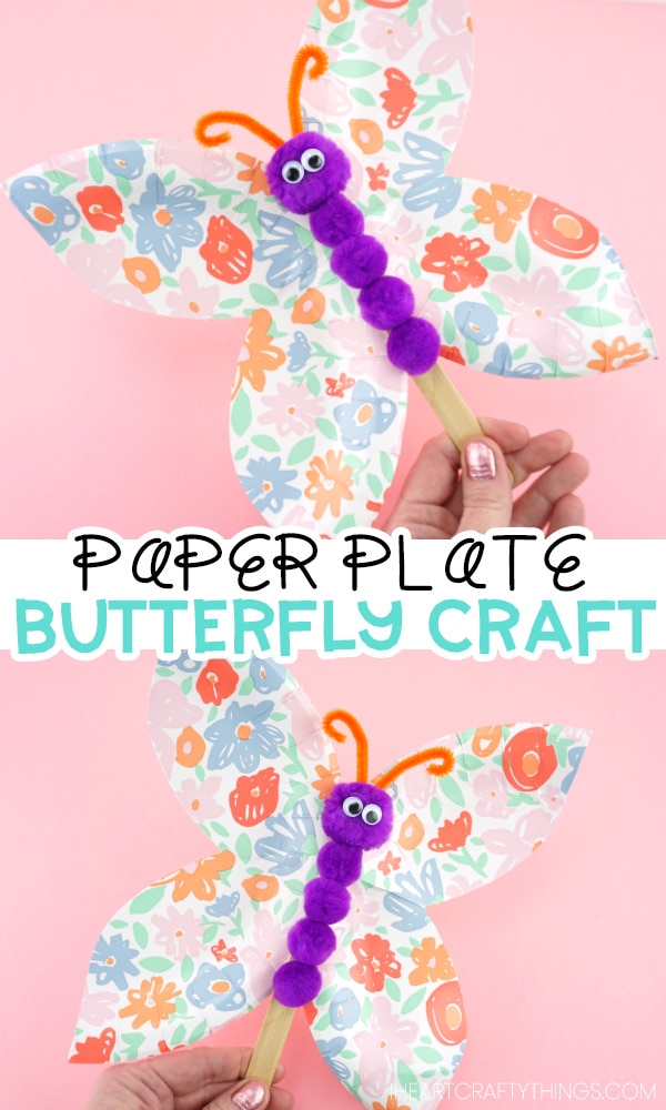 paper plate butterfly