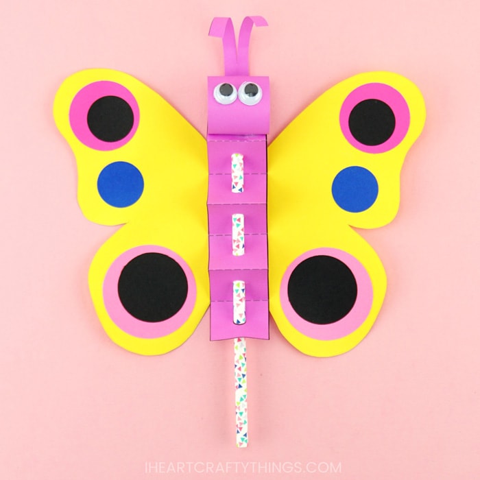 butterfly puppet craft 7