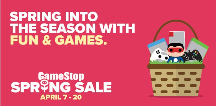 gamestop spring sale banner