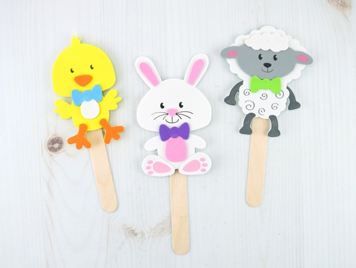 Easy Easter Paper Plate Crafts Fun Easter Puppets For Kids I Heart Crafty Things