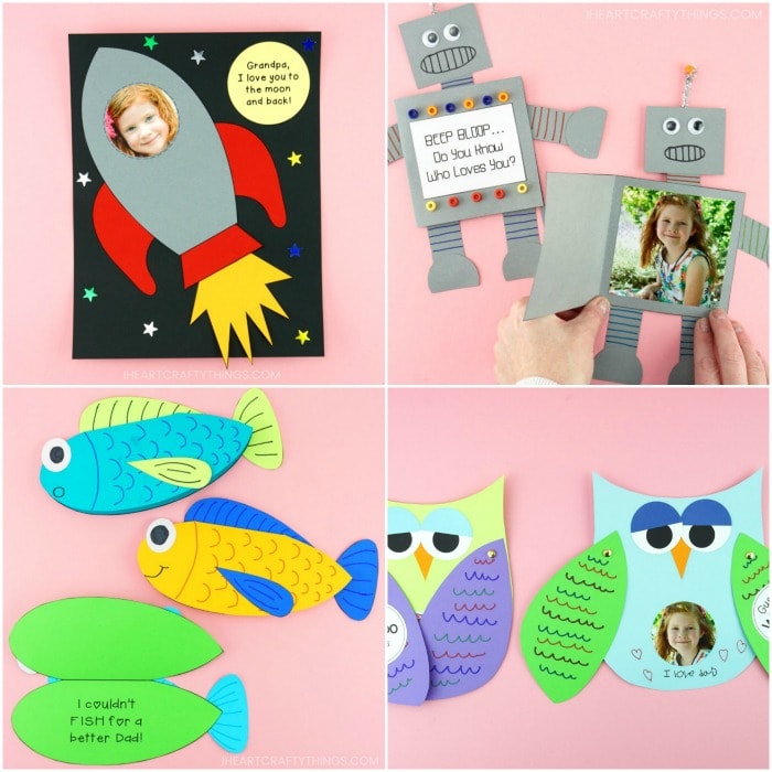 Father S Day Crafts For Kids Easy To Make Card Ideas And Gifts For Dad I Heart Crafty Things
