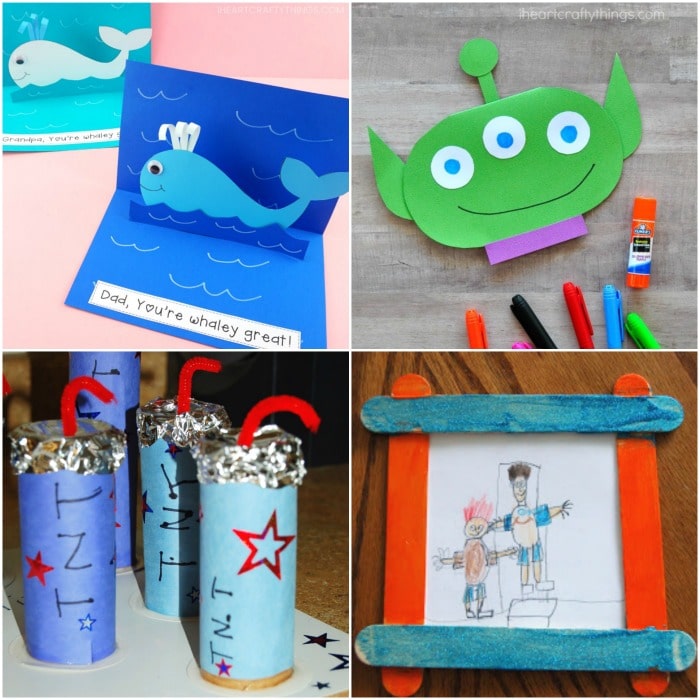 Father S Day Crafts For Kids Easy To Make Card Ideas And Gifts For Dad I Heart Crafty Things