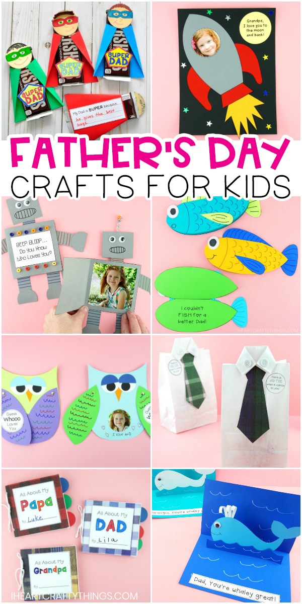 Father S Day Crafts For Kids Easy To Make Card Ideas And Gifts For Dad I Heart Crafty Things