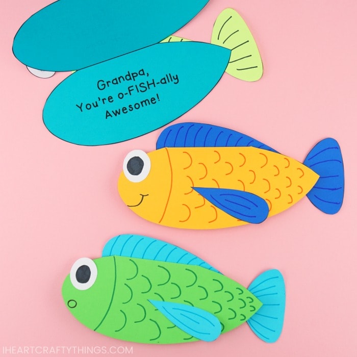 Printable Father's Day Fishing Card -Fun For Dad's Who Love To Fish! I  Heart Crafty Things