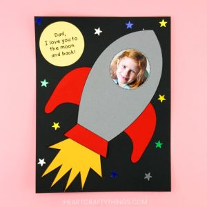 Easy Rocket Ship Father's Day Craft Idea -Simple Craft For Preschoolers ...