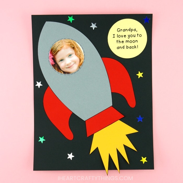 Easy Rocket Ship Father S Day Craft Idea Simple Craft For Preschoolers I Heart Crafty Things