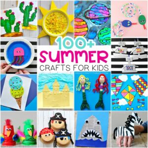 Summer crafts for Kids - Easy arts and crafts ideas and summer activities. Animal crafts, ocean crafts, pirates and mermaids, beach crafts and more.