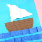 Grab our free printable template and make this easy paper boat craft for kids. Fun paper sailboat craft for preschoolers and kids of all ages.