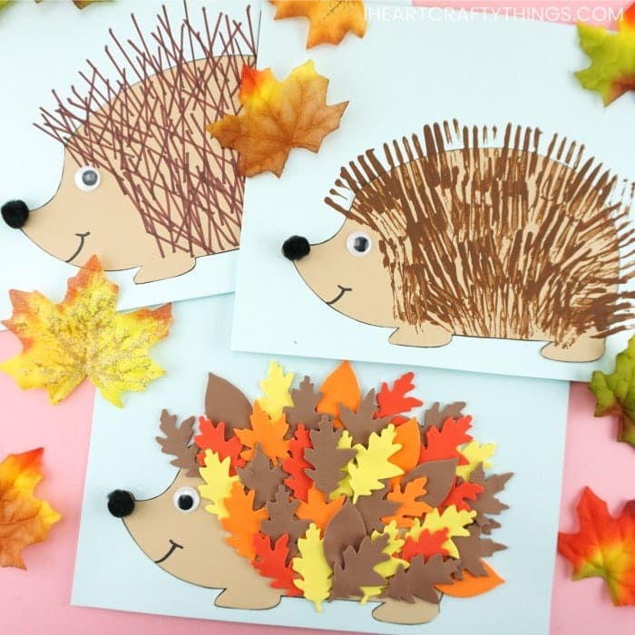Cute Hedgehog Template 3 Ways To Make Hedgehogs For Fall I Heart Crafty Things