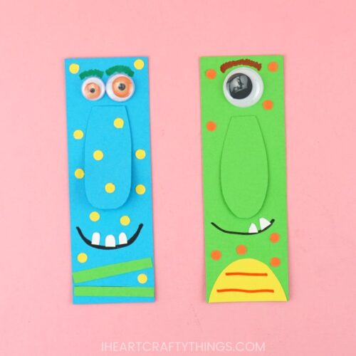 How To Make DIY Monster Bookmarks I Heart Crafty Things