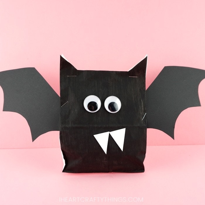 paper bag bat craft 1