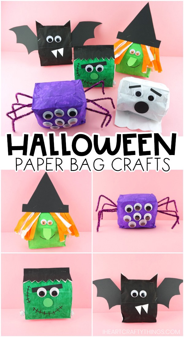 paper bag halloween crafts PIN