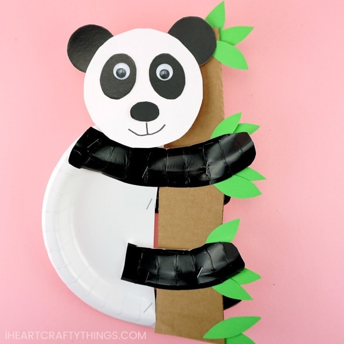 paper plate panda bear 1