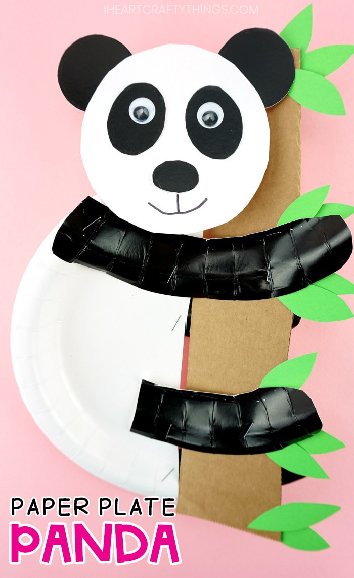 paper plate panda bear PIN 2