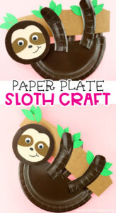 How To Make A Paper Plate Sloth Craft! - I Heart Crafty Things