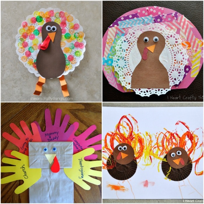Thanksgiving Crafts: a compilation of 25+ adults and kids crafts!