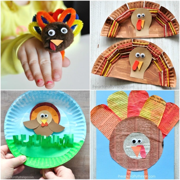 4 Crazy Kings: Thanksgiving Kids Craft: Model Magic Tukey