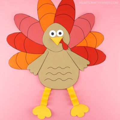 Paper Turkey Craft - I Heart Crafty Things