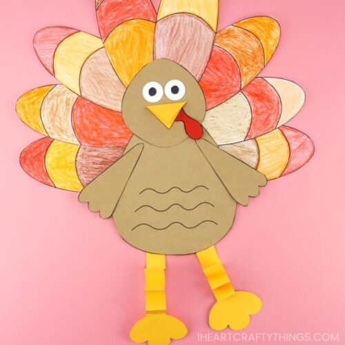 Paper Turkey Craft - I Heart Crafty Things