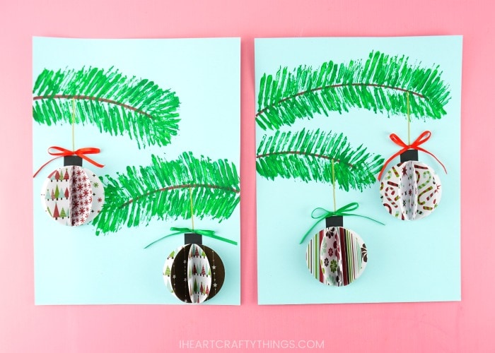 3d paper ornaments craft project 2