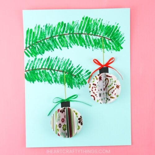 3D Paper Ornaments Craft Project - I Heart Crafty Things