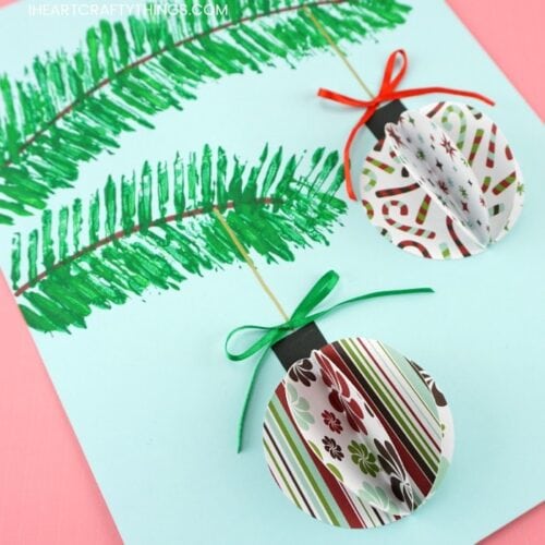 3D Paper Ornaments Craft Project - I Heart Crafty Things