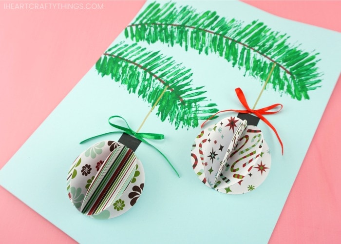 3d paper ornaments craft project 6