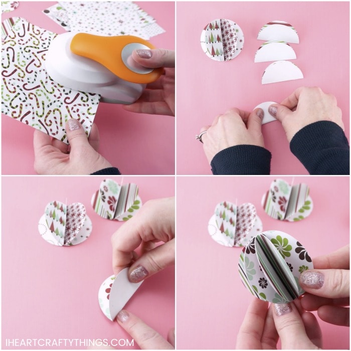 3d paper ornaments craft project 8