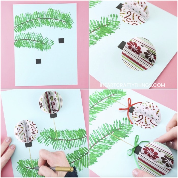 3d paper ornaments craft project 9