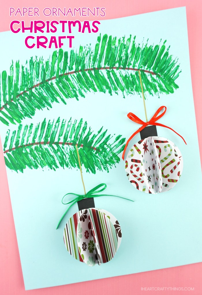 3d paper ornaments craft project PIN 1