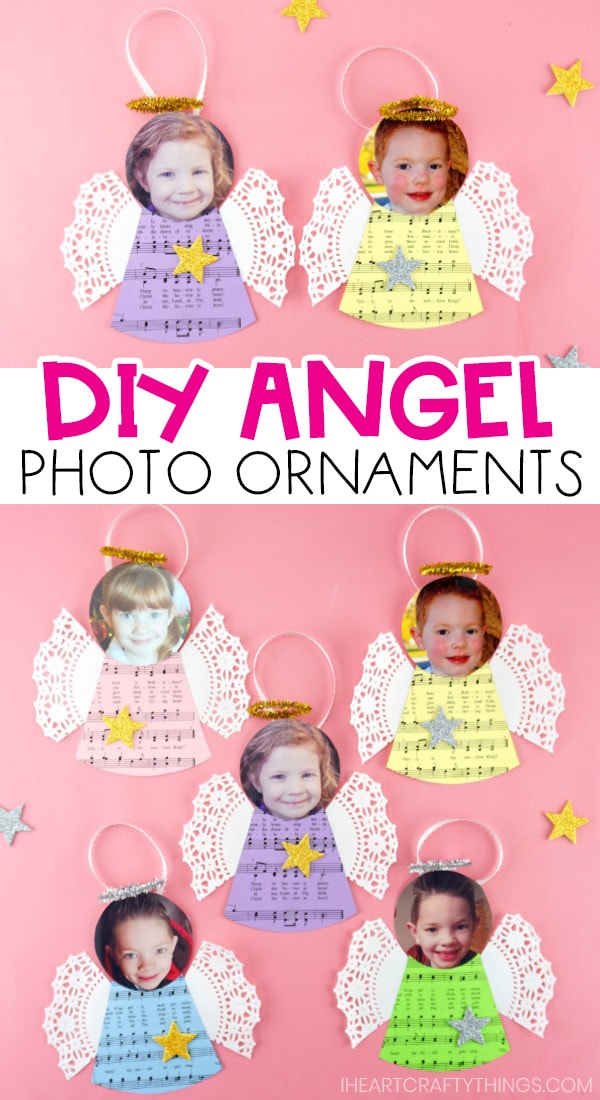 DIY Christmas Angel With Glitter Foam, How To Make Angel For Christmas