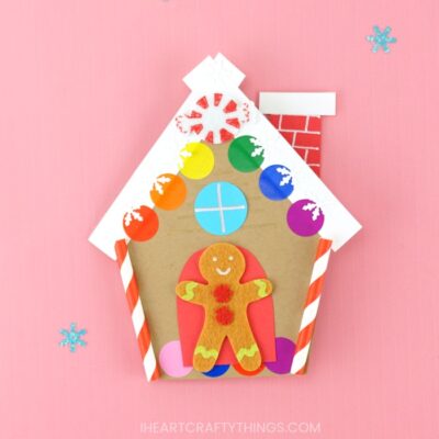 Gingerbread House Card - I Heart Crafty Things