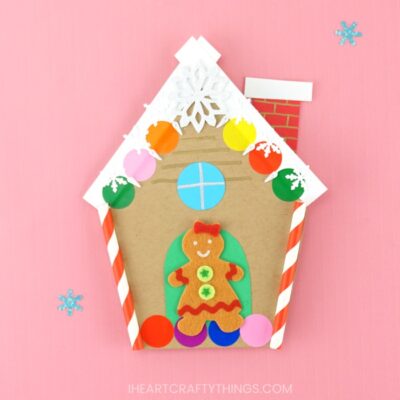 Gingerbread House Card - I Heart Crafty Things