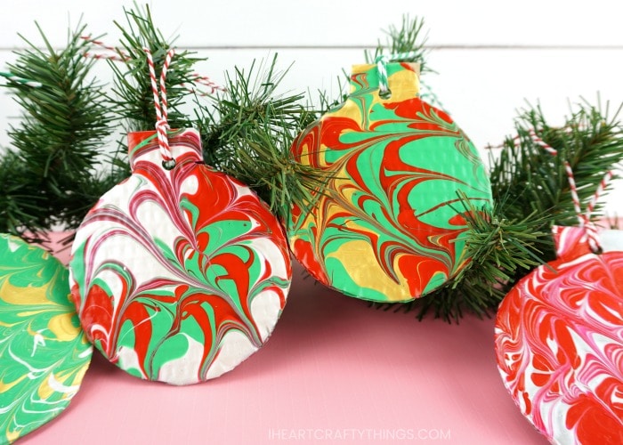 marble christmas ornaments 4