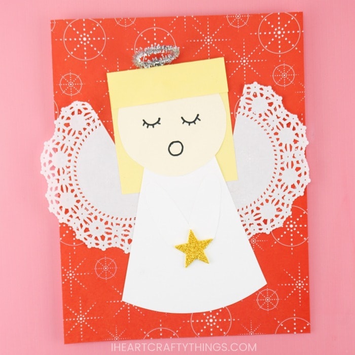 How To Make Paper Christmas Angel Craft 