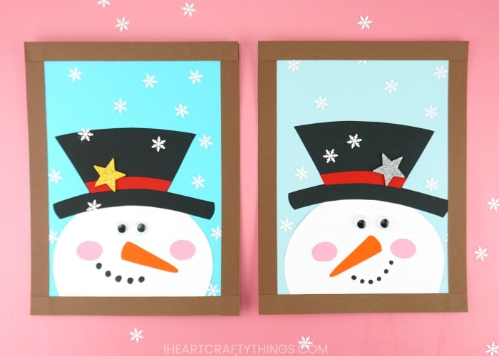 paper snowman craft 2