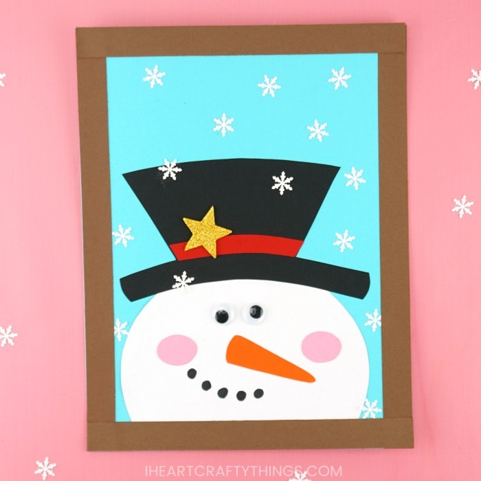 paper snowman craft 4