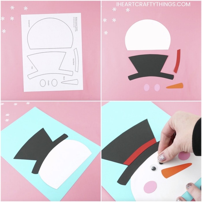 paper snowman craft 5