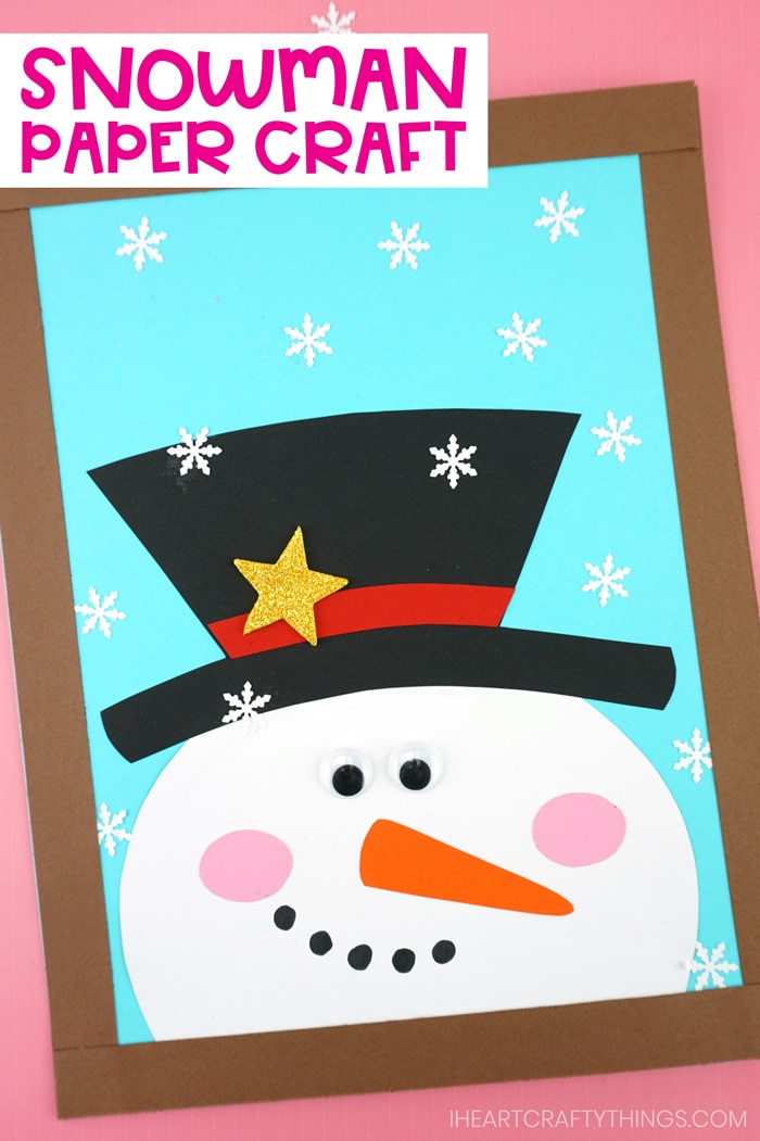 paper snowman craft PIN 2