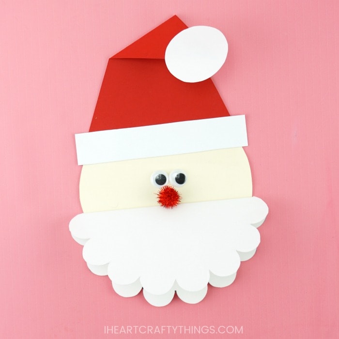 Download Cute Santa Card Free Template To Make This Homemade Christmas Card PSD Mockup Templates