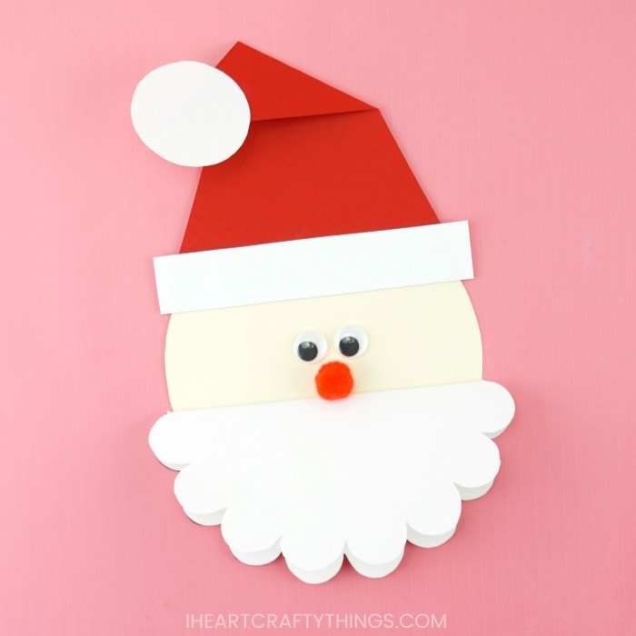 Cute Santa Card Free Template To Make This Homemade Christmas Card