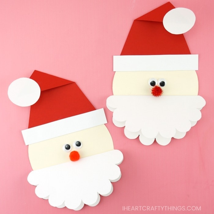 homemade santa christmas card ideas